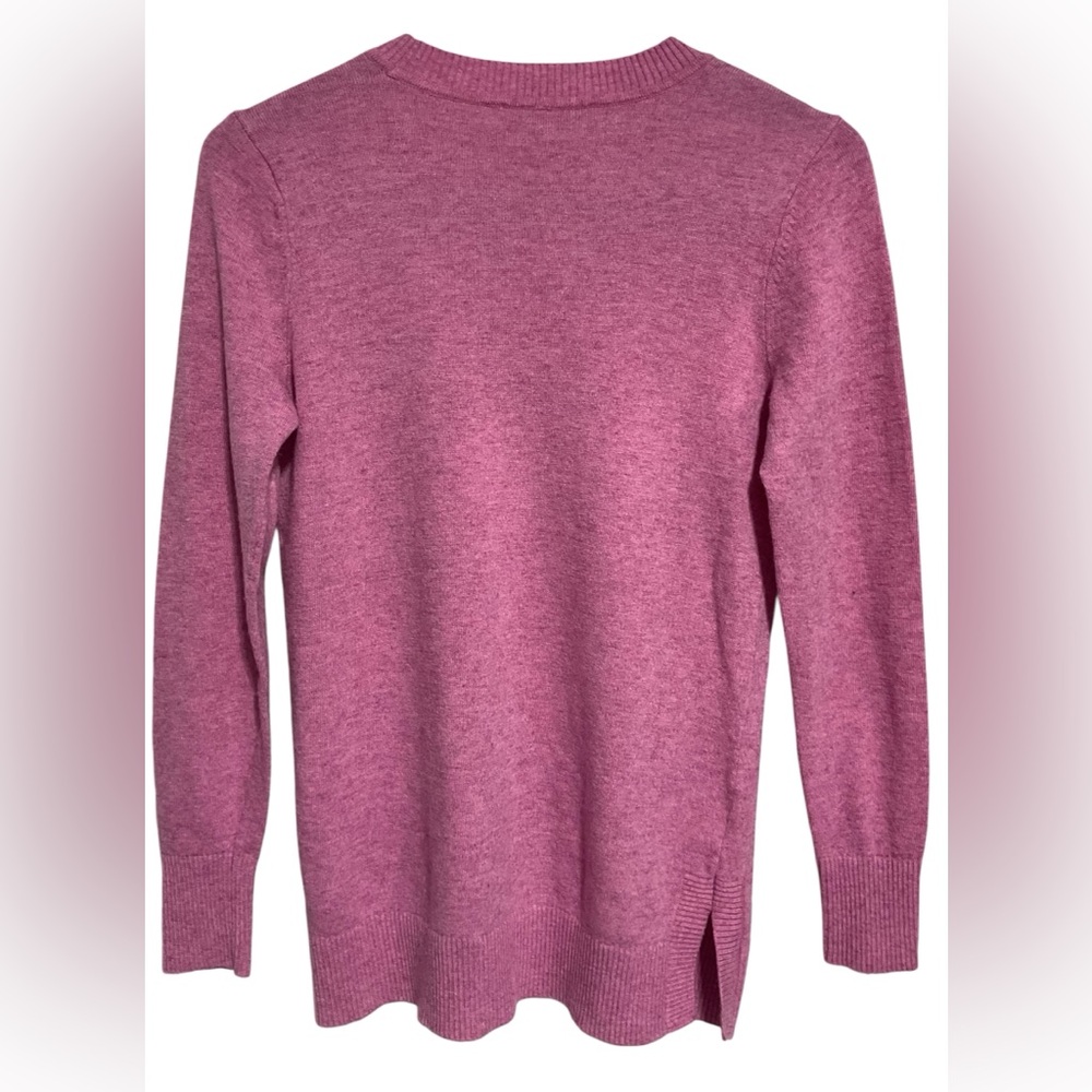 LOFT Women’s Sweater - Size M - Pink Eyelet Detail - Picture 2 of 3